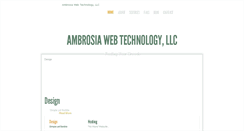 Desktop Screenshot of ambrosiawebtechnology.com